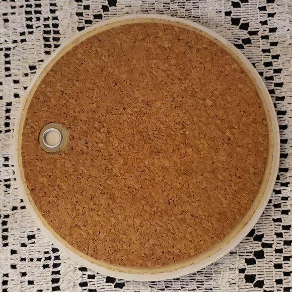 Vintage Hyalyn Trivet Wall Decor Murtlewood Robin Cherry Tree 6" Diameter - Picture 4 of 4